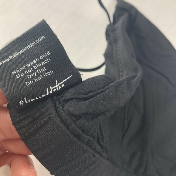 NWT Line & Dot Basic Triangle Bralette, black, Size Small - Picture 8 of 9